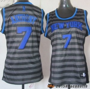 Donna New York Knicks Carmelo Anthony #7 grigio e blu