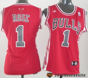 Donna Chicago Bulls Derrick Rose #1 rosso