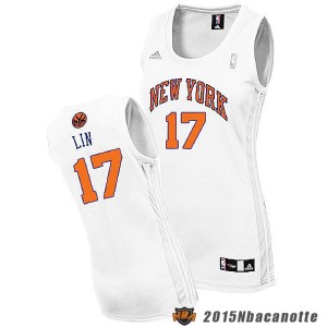 Donna New York Knicks Jeremy Lin #17 bianco