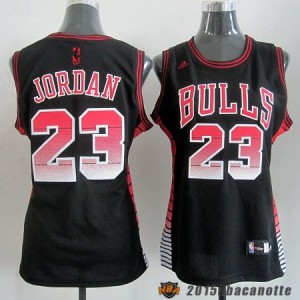 Donna Chicago Bulls Michael Jordan #23 nero e rosso